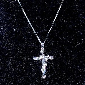 Sterling Silver Cross w/Rose on it!